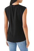 Cady Cap-Sleeved Stretchy Top